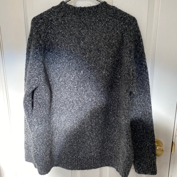 NWOT OAK AND FORT grey knit sweater - Picture 2 of 5